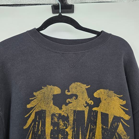 Soffe Unisex Soft Army Fort Benning Graphic Sweatshirt Dark Navy Blue Size Large - Picture 3 of 8